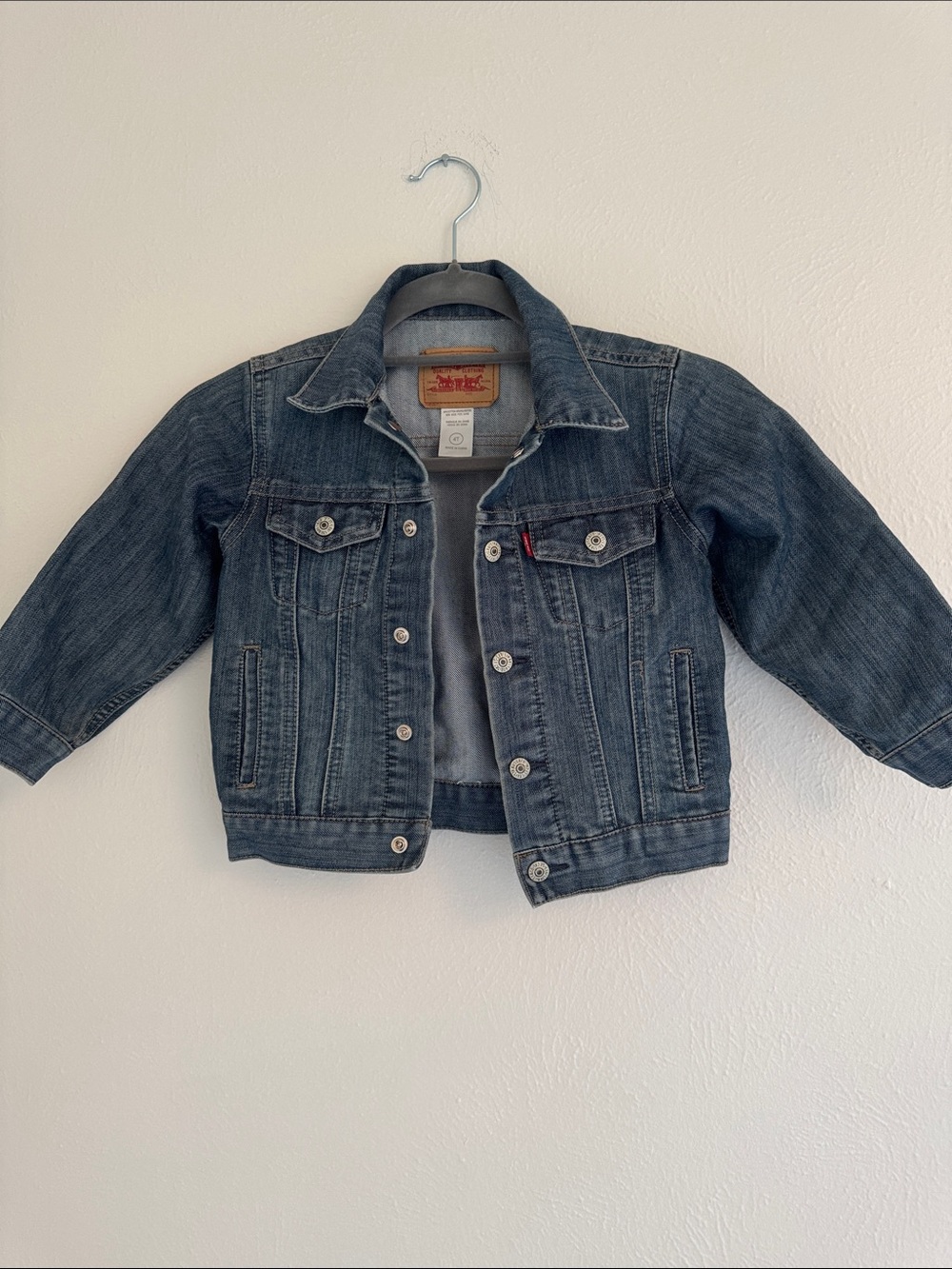 Levi's Kids Dark Blue Denim Trucker Jacket